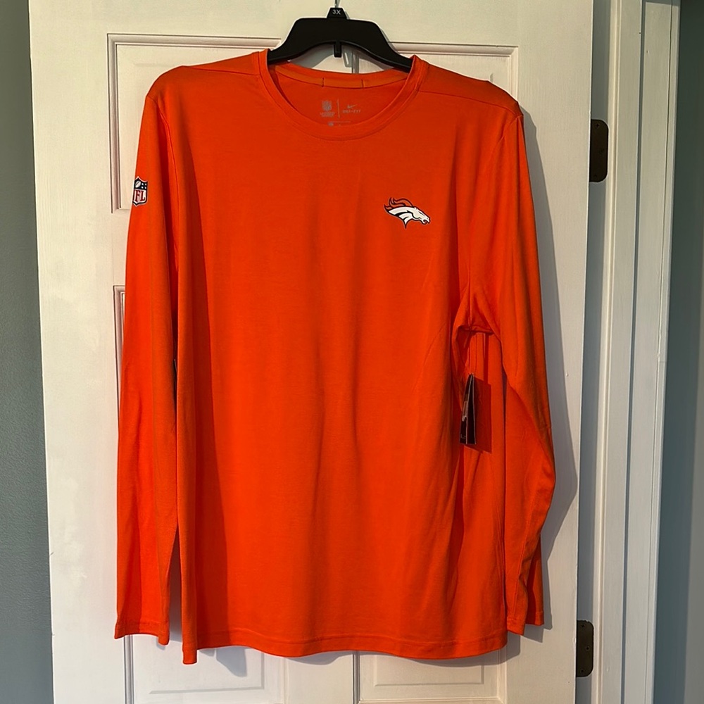 Nike Orange Long Sleeve Performance Tee